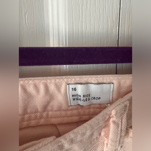 GAP Pink high rise crop jeans Size 16 - Picture 4 of 4